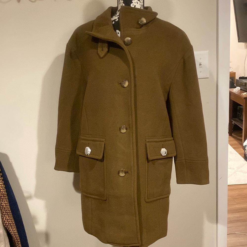 Talbots Petites size medium wool blend heavy coat new with tags